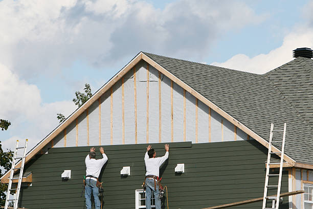 Professional Emergency Siding Repair technician working in Olanta, PA